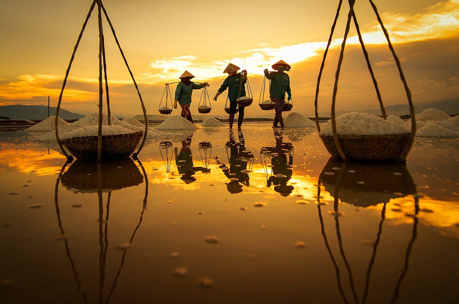 Hon Khoi Salt Fields Near Nha Trang